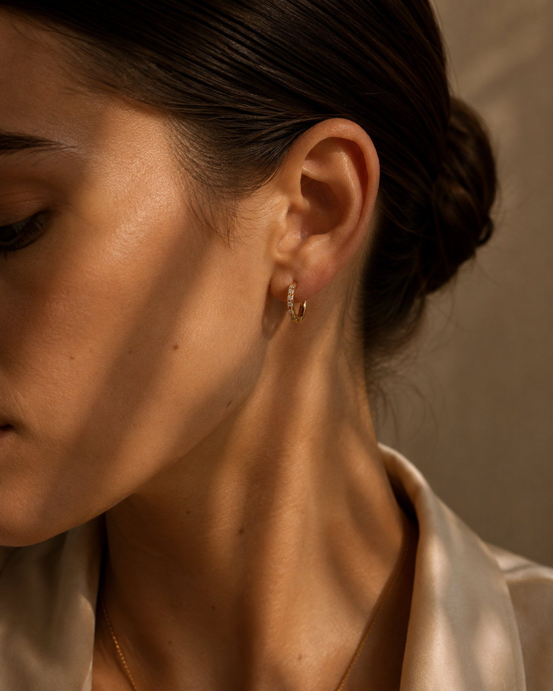 Gold/ Silver Luna Crystal Earrings