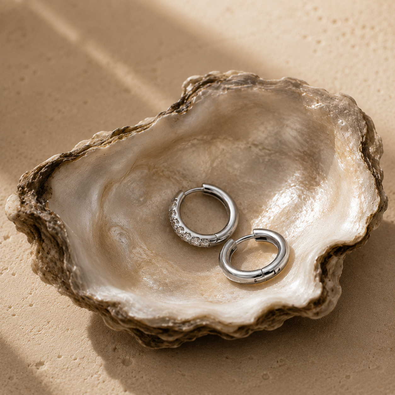 Gold/ Silver Luna Crystal Earrings